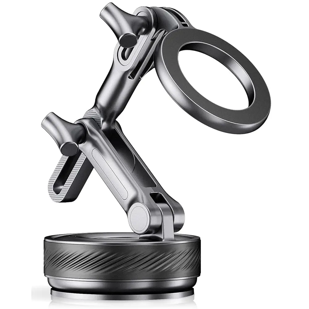 

Магнитные держатели для телефона в автомобиль, улучшенная версия 360° ° Вакуумный держатель для телефона в автомобиль, с сильнейшей присоской 108+ фунтов и магнитом на 3000 фунтов, автомобильный