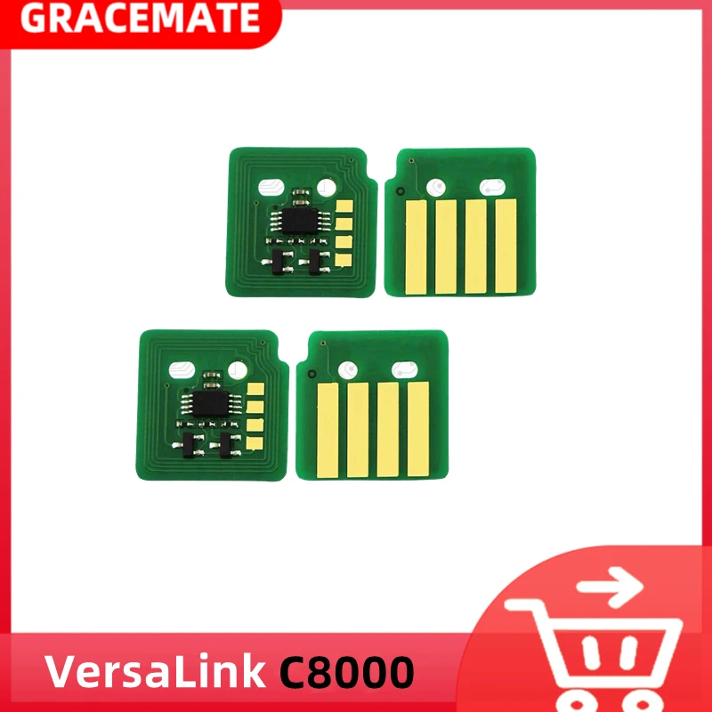 106R04057 106R04054 106R04055 106R04056 SA/EEU خرطوشة إعادة تعبئة إعادة تعيين رقاقة لزيروكس VersaLink C8000 رقاقة الحبر C8000