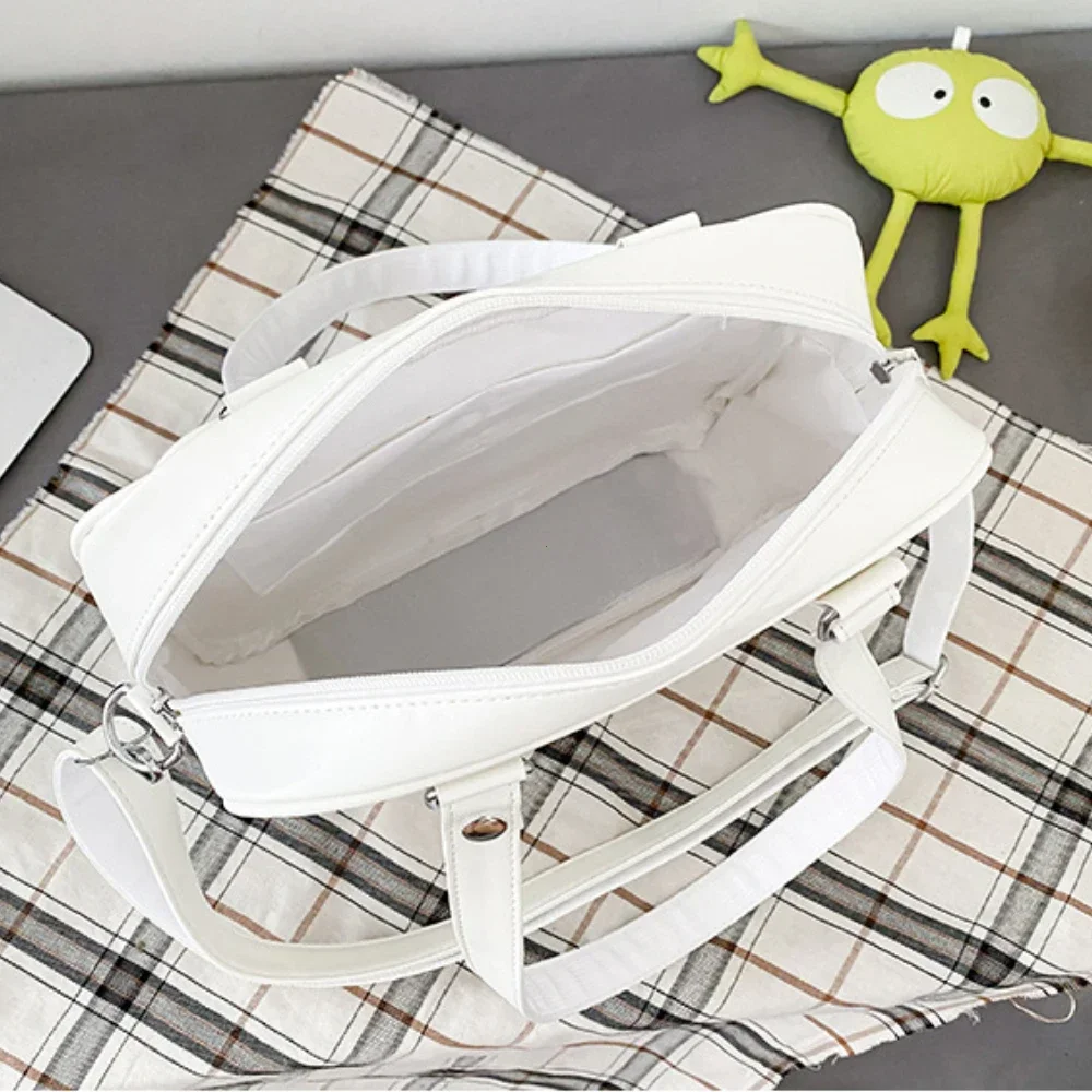 كلية نمط اليابانية لطيف شفاف Ita حقيبة موضة طالب Preppy حقيبة كتف Y2K Kawaii بولي Girl فتاة حقائب كروسبودي حقائب اليد #6