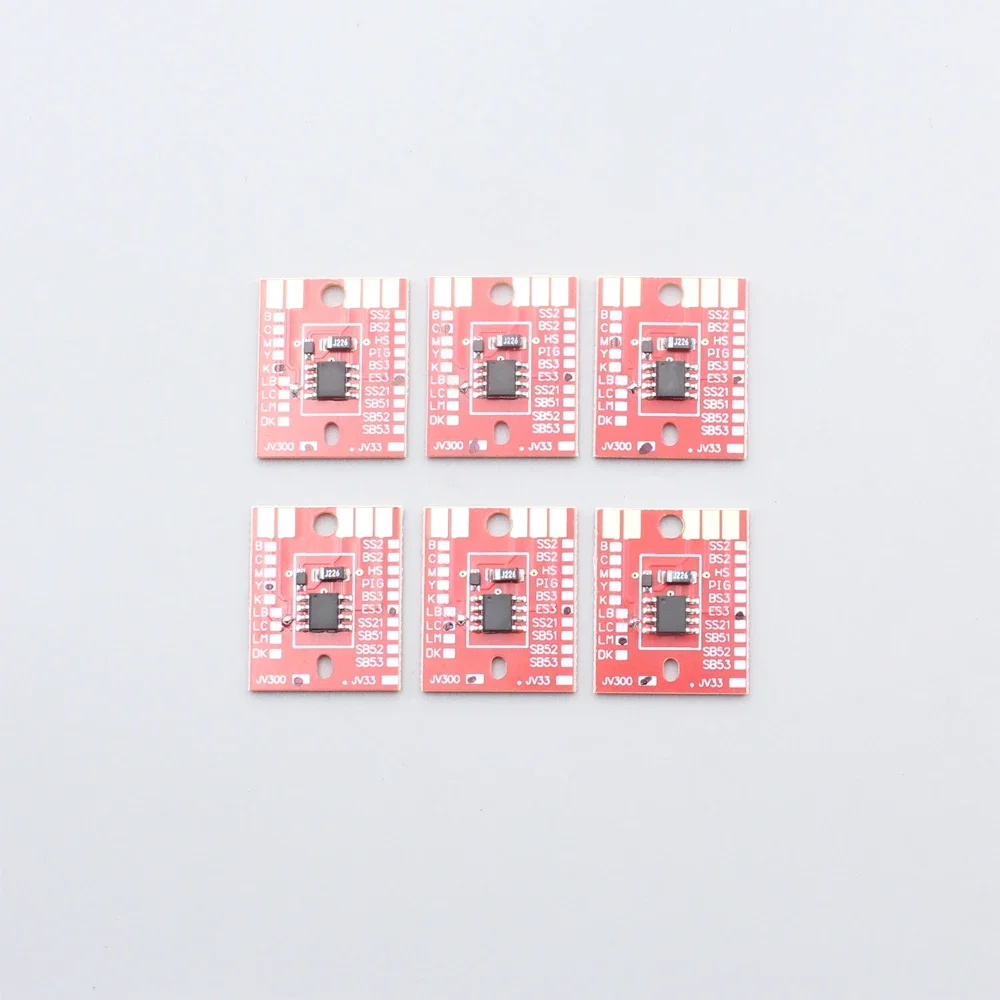 6 Color SS2 Permanent Chip for Mimaki JV3 JV33 JV34 JV5 CJV30 TPC1000 TS3 TS34 TS5 printer Auto Reset chip