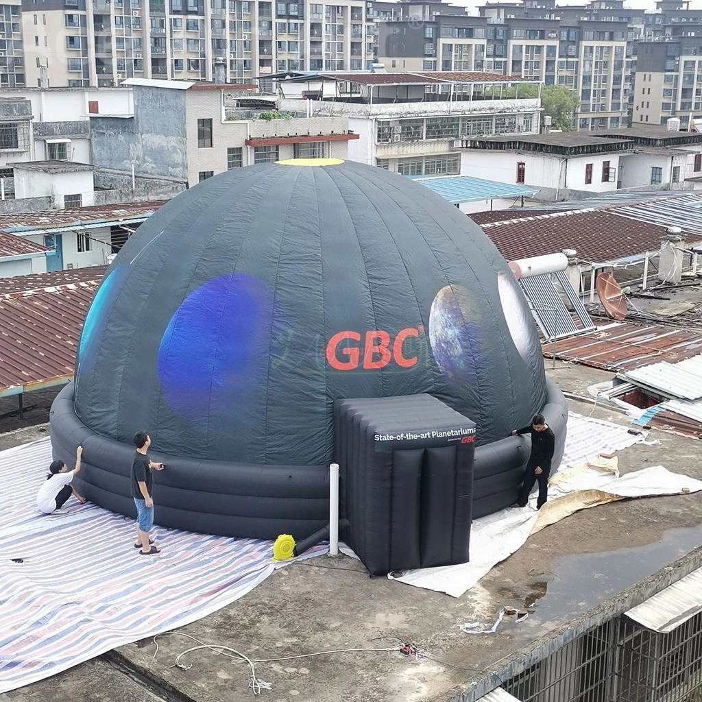 Barraca inflável da projeção da abóbada inflável do planetário de 8m (26,25 pés) com ventilador para a escola