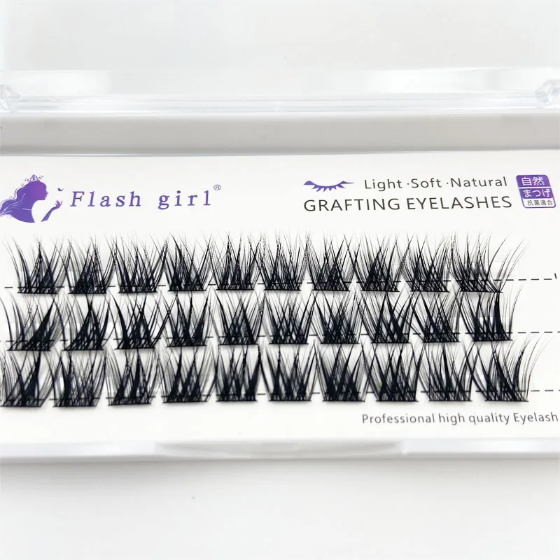 3 Rows/Boxes Single cluster strong and duable reusable natual multi-layer good quality PBT material diy false lash extention