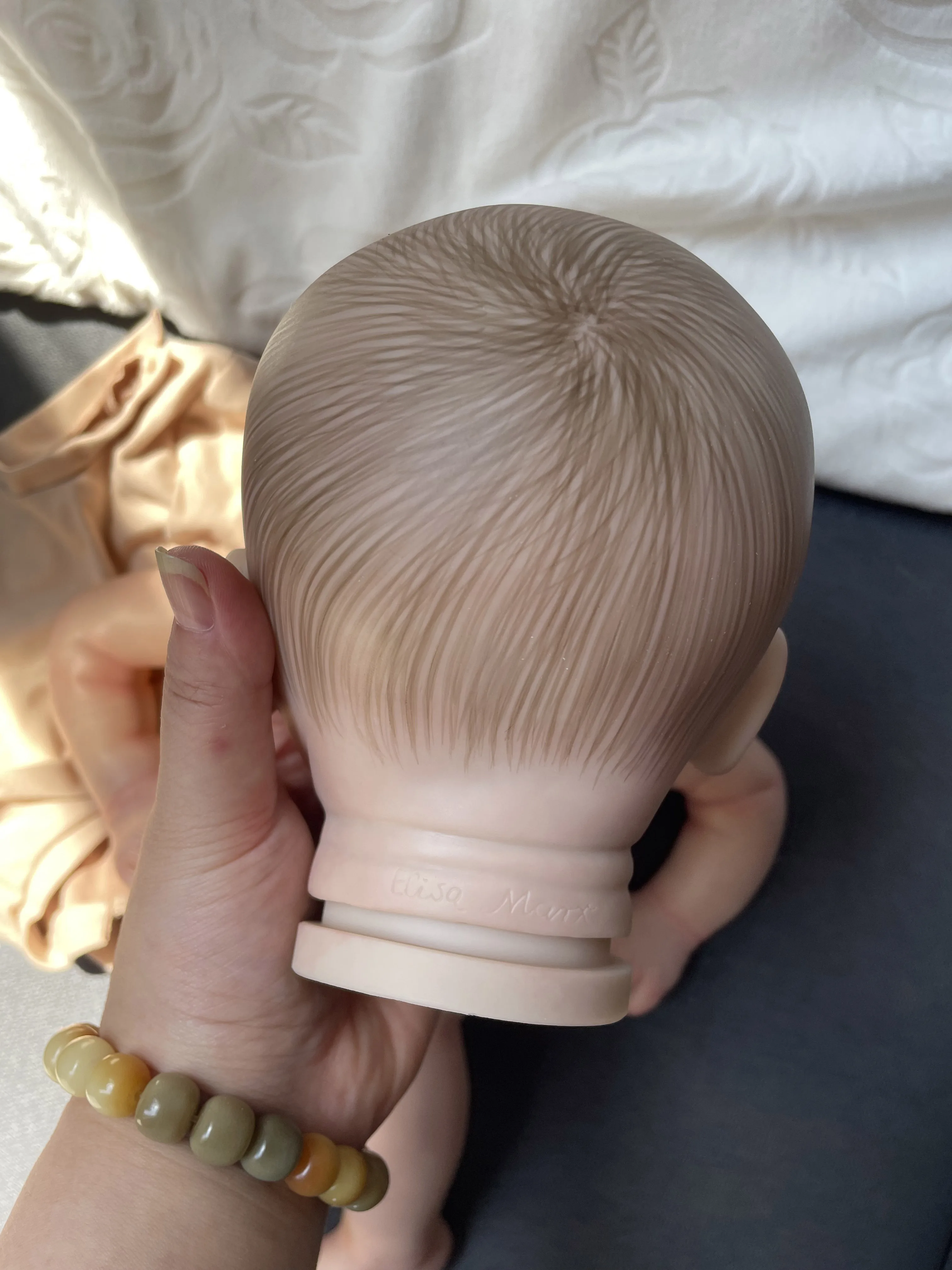 NPK 20'' Already Painted Kits Valentina Reborn Baby Doll with Cloth Body 3D Painted Skin Many Details Veins Bebe Reborn Kits