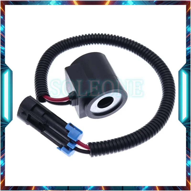 6671025 6309311 Solenoid Valve Coil W/ Connector For Bobcat Loaders 453 463 553 653 751 753 763 773 7753 S150 S160 S175 T180