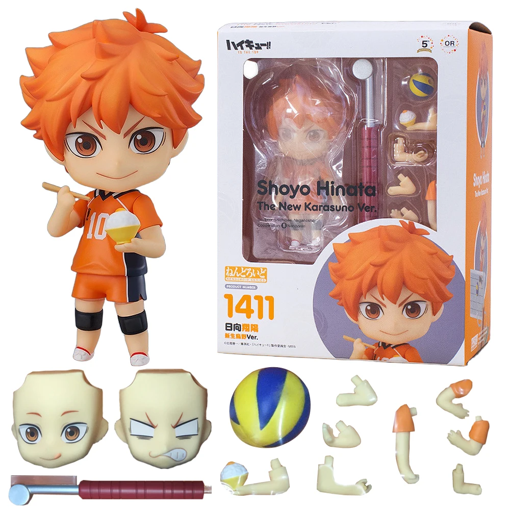 

11CM Anime Haikyuu!! Hinata Shouyou #1411 Figure OB11 Model Toy Doll Replaceable Accessories Face Collection Gift Aciton Figure