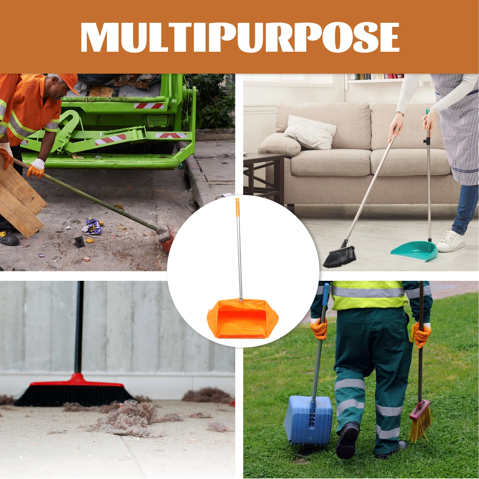 

Windproof Garbage Portable Trash Dustpan Grabbers and with Tool Helping Oxford Cloth Handheld Litter
