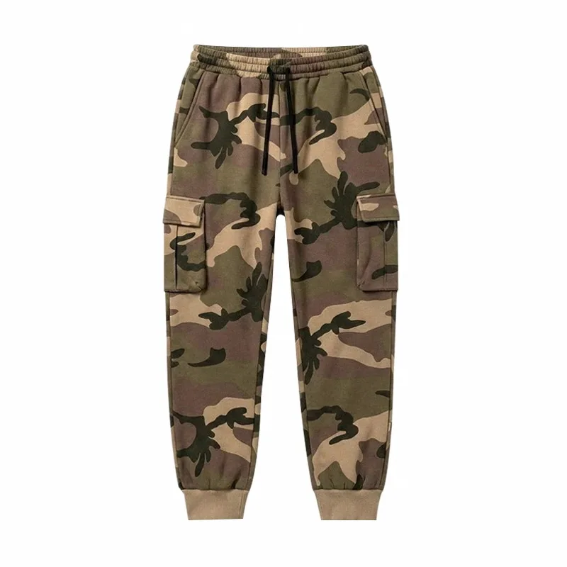 2026 Europäische Camouflage-Fleece-gefütterte Arbeitshose Outdoor Camouflage Trendige Hip-Hop Lose Pendlerhose für Herren – Detail 17