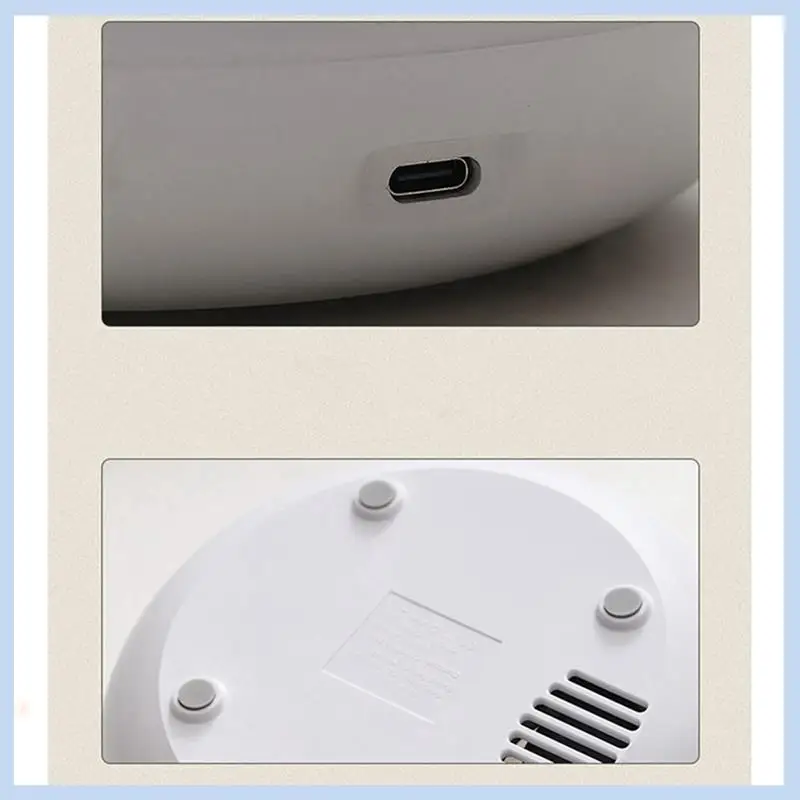 EAS-Umidificatore Tipo di Nebbia Mini Aria 3D Simulazione Fiamma Umidificatore Può Aggiungere Aromaterapia USB Plug-In Durevole Facile da Usare Bianco