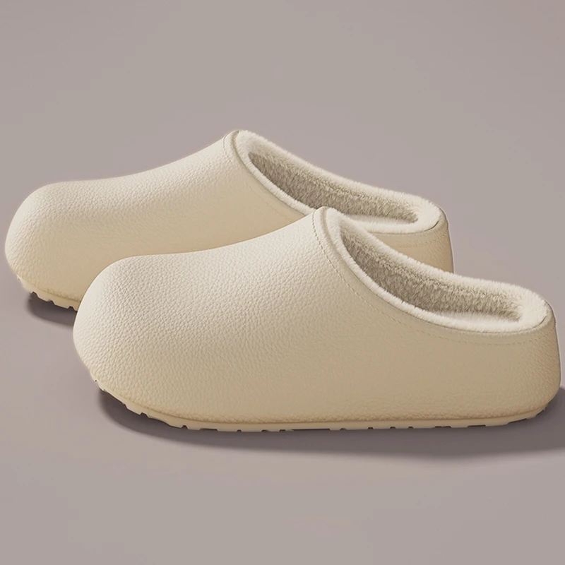 شبشب قطيفة إيفا مقاوم للماء للنساء داخلي دافئ سميك منصة أحذية قطنية امرأة خفيفة الوزن مضادة للانزلاق منفوش المنزل الشرائح #3