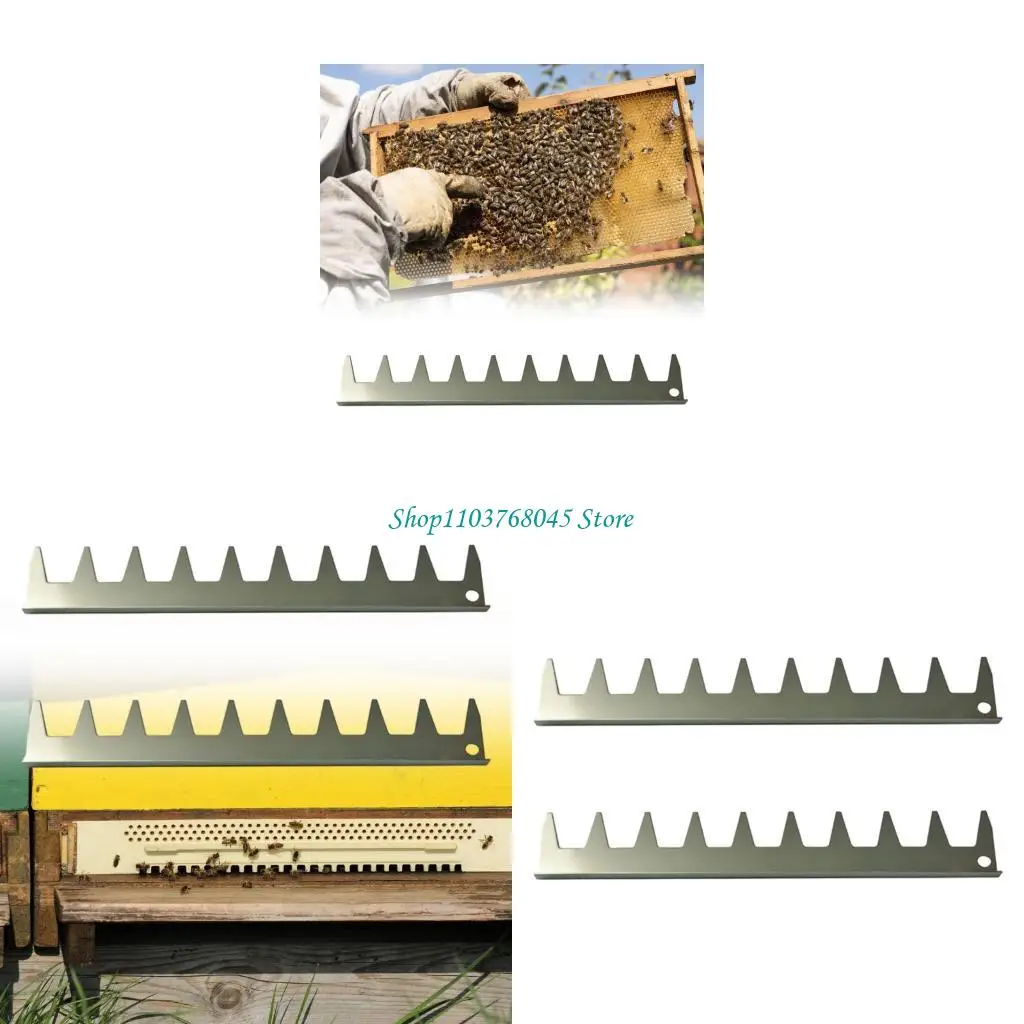 

R53F 2pcs Stainless 9 Frame Spacing Rakes Beekeepers Tool for Efficient Control