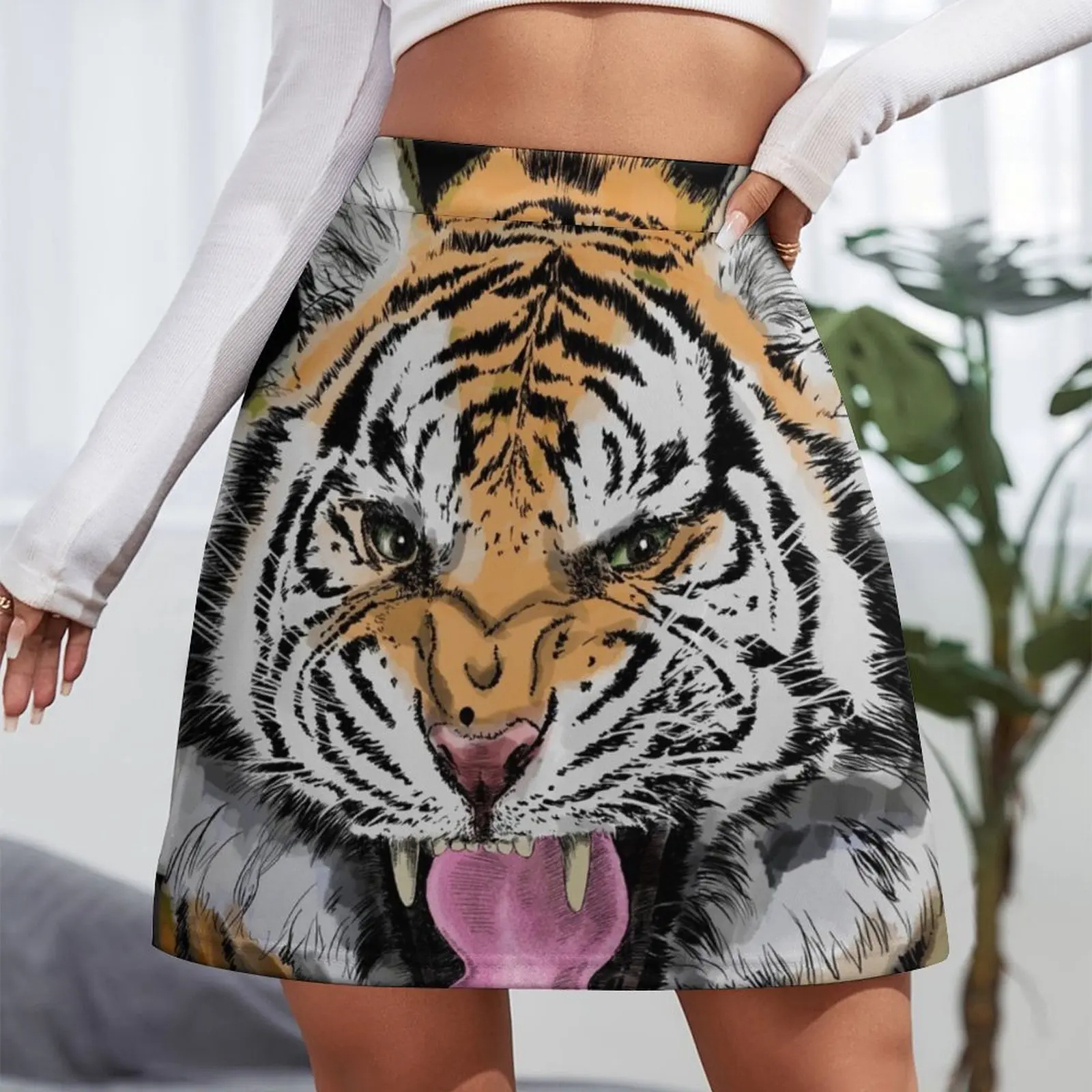 tiger Mini Skirt modest skirts for women Women's summer skirt summer clothes shorts Mini Skirt