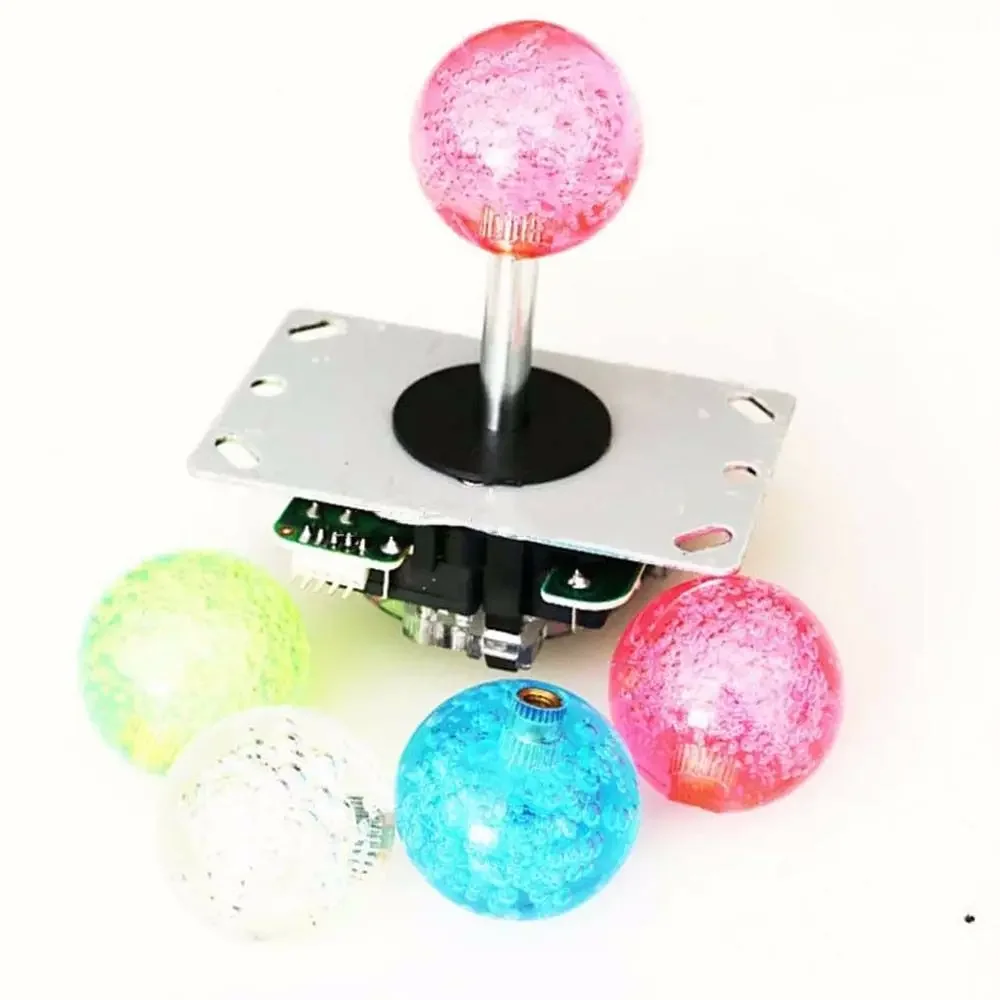 Joystick Replacement Joystick Parts Arcade Game Game Machine Joystick Crystal Rocker Ball Head Handle Top Ball
