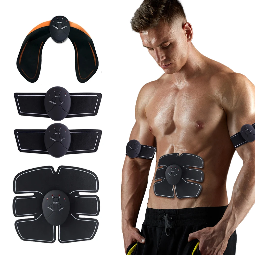 EMS Muscle Stimulator Trainer Smart Fitness Abdominal Hips Training Electric Weight Loss Stickers Body Slimming Abs Pad Wireless