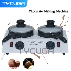 Electric Double Chocolate Melting Pot Chocolate Coffee Milk Heating Pot Warmer Machine 110V/220V 30-85℃Household Electric Pot