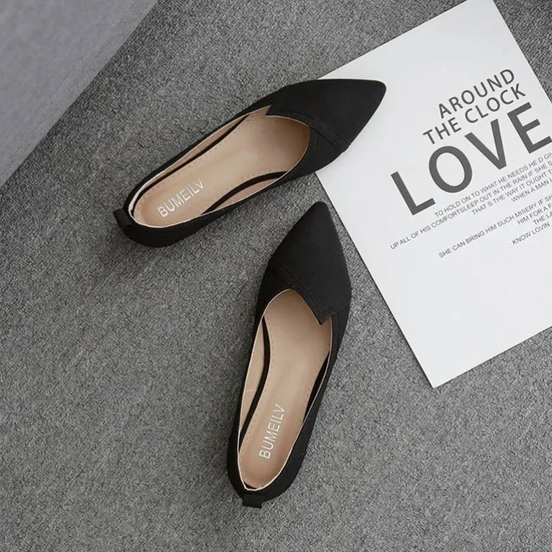 Woman Flats Stylish Shoes for Women Casual Chic and Elegant Korean Style On Offer Sale Comfortable Popular Trend Young