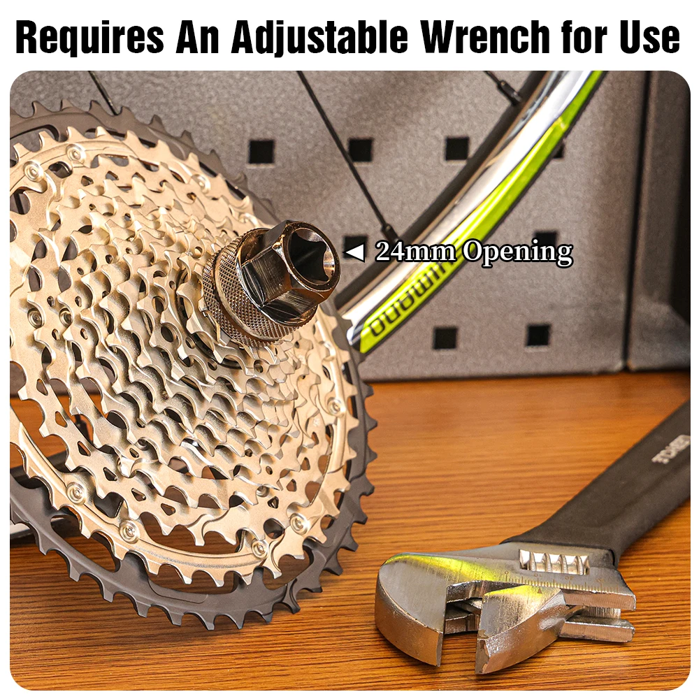 LEBYCLE Bicycle 9T Flywheel Remove Socket Tool Bike Cassette Socket Tool For Shimano M9200 M8200 12 Speed Flywheel Removal Tool view 4