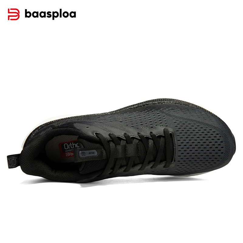 Baasploa Nieuwe Loopschoenen Mannen Lichtgewicht Ademend Antislip Sneaker Mannelijke Outdoor Carbon Plaat Jogging Demping Sportschoenen