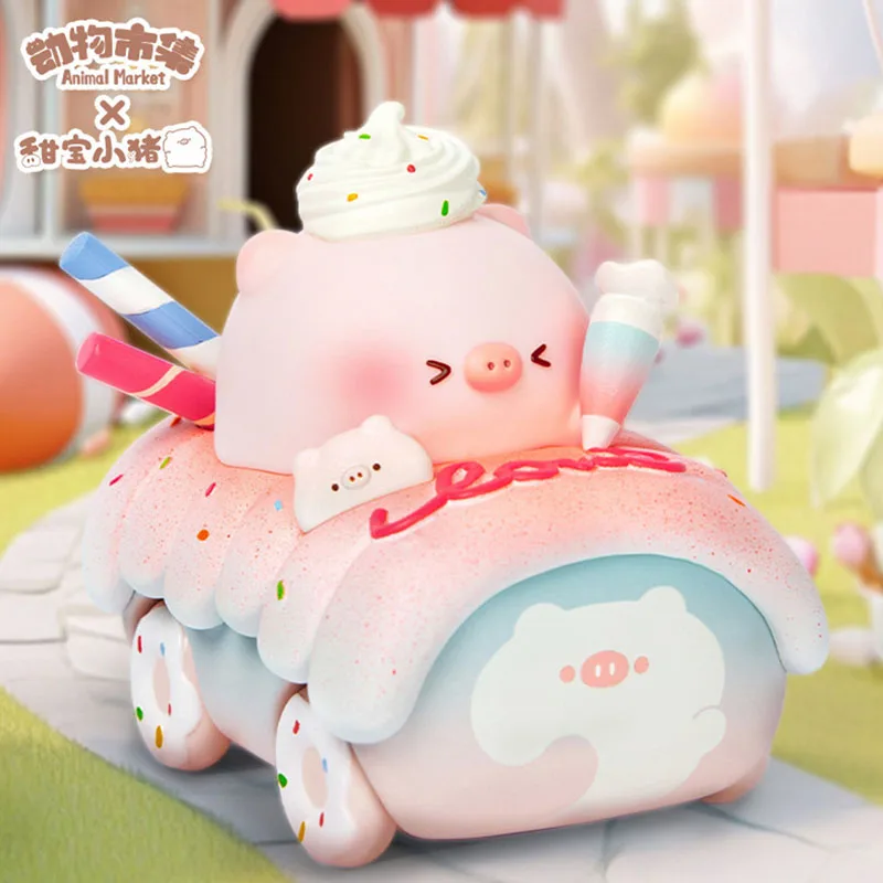 

Lulu Tianbao Little Pig Calorie Gas Station Series Blind Box Kawaii Doll Action Figure Toys Caixas Collectible Model Mystery Box