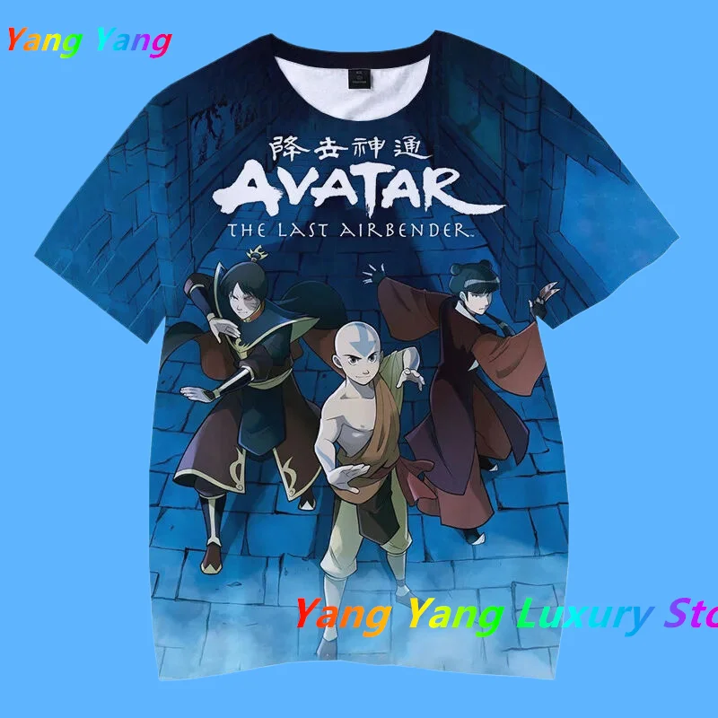 New Kids T Shirt Fashion Cartoons T-shirt 3D Print T Shirts Anime Avatar The Last Airbender Men T-shirts Top Women T-shirts