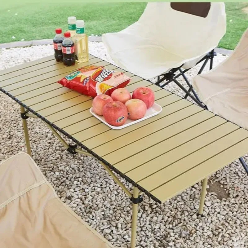 

Multi Functional Portable Table Aluminum Alloy Lightweight Outdoor Folding Camping Table Picnic Easy Setup Stable Furniture