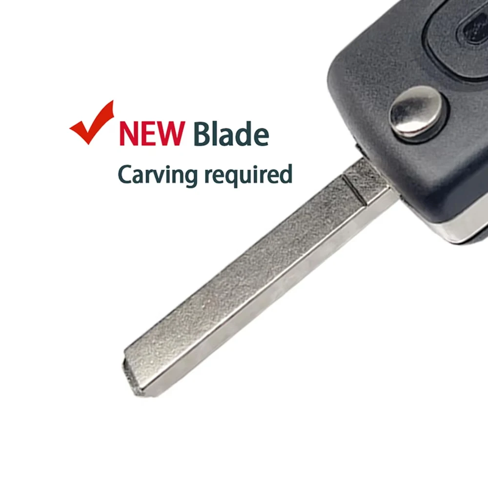 لبيجو 207 307 308 407 607 807 لسيتروين C2 C3 C4 C5 C6 كسارا بيرلينجو الوجه البعيد مفتاح السيارة قذيفة غطاء حافظة HU83 VA2