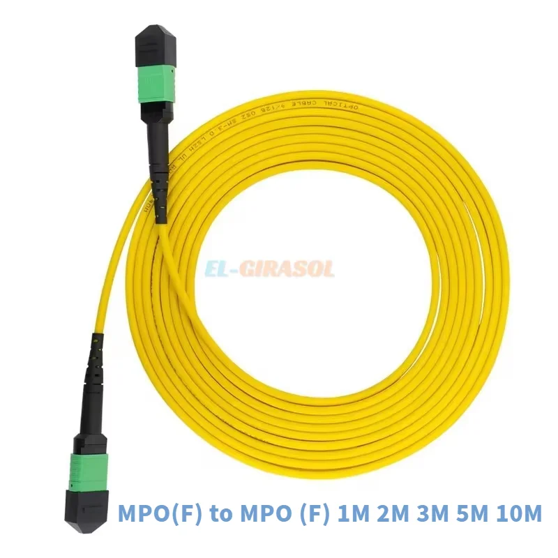 12Core SM OS1 G657A1 B Type 3,0 mm MPO(F) naar MPO (F) 1M 2M 3M 5M 10M glasvezel patchkabel 12F MPO(F)-MPO(F) Type B FTTH