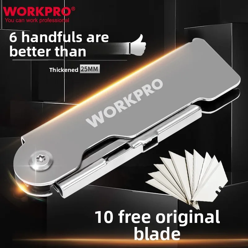 سكين قابل للطي عالي التحمل، سكين ورق حائط فولاذي كامل، عسكري متين، سميك للغاية، ذو مظهر عالٍ، قالب متكامل