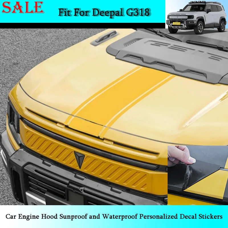 Fit for Deepal G318 2025 Car Engine Hood Sunproof and Waterproof Personalized Decal Stickers Car Exterior Decoration Parts