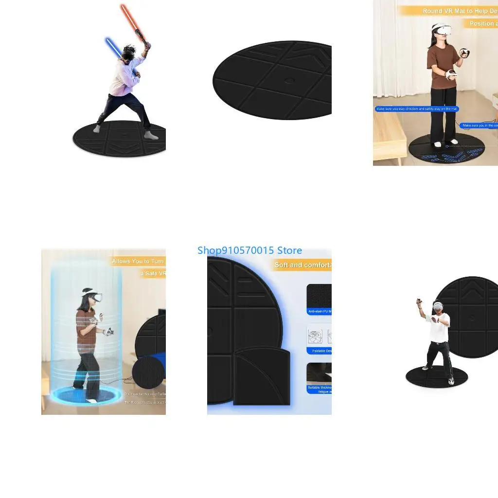 B95C Portable Sports Floor Mat Virtual Reality Gaming Cushion Pad for Switches 3 Helps Determine Direction and Position