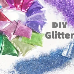 50g/Bag Holographic Laser Extra Fine Glitter Dazzling Nail Glitter Powder DIY Art Crafts Resin Tumbler Decorations Shiny Glitter