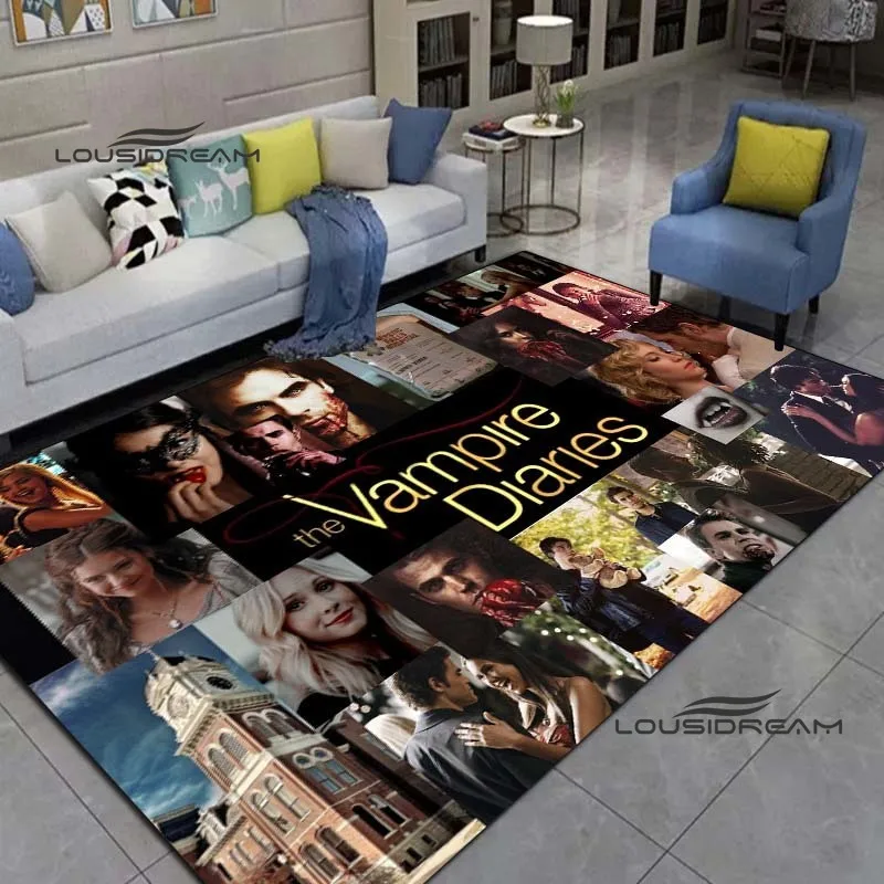 Vampire Diaries Carpet American Horror Fantasy Romance TV Series rug living room bedroom large area soft rug children's room rug