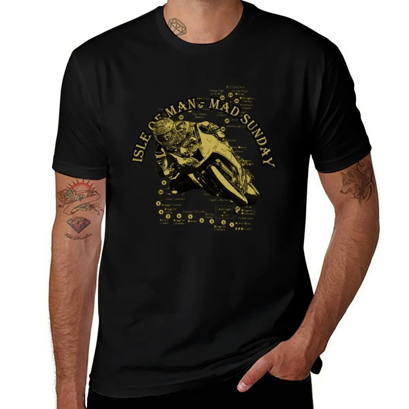 

Isle of Man TT Mad Sunday T-Shirt quick-drying cotton man t-shirts oversized graphic tee plain t shirts men