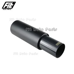 1PCS Black Sport Exhaust Muffler Pipe 2.5'' In Straight-Through Universal Car Racing Muffler System