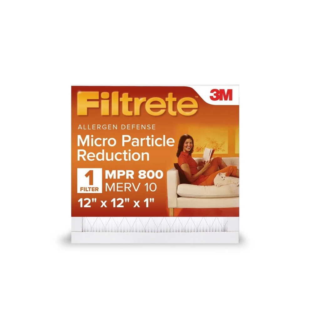 Filtro dell'aria HVAC 12x12 MPR 800 MERV 10 Micro Riduzione delle particelle Pieghettato Forno da 1 pollice Sistema CA Uso residenziale
