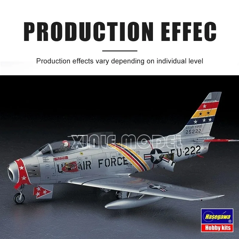 

Hasegawa 07213 F-86F-30 Sabre'U.S. Air Force '[U.S. Air Force Fighter] 1/48 Military Assembled Scale Model Kit DIY Toy