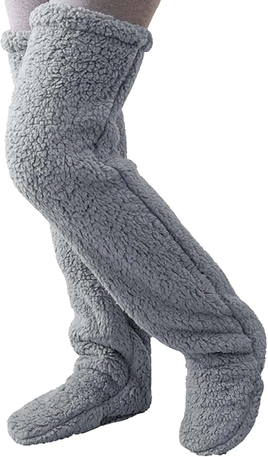 

Высокие носки выше колена, нечеткие чулки, леггинсы, плюшевые гетры для офиса, гостиной, женщин и детей