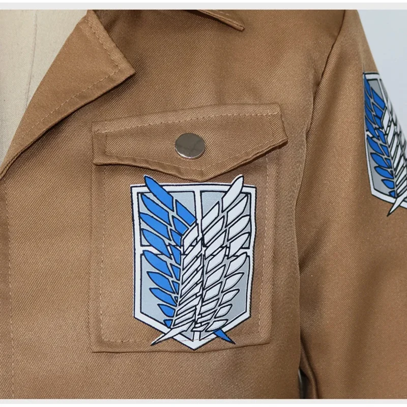 2025 Anime New Attack on Titan Shingeki no Kyojin Mikasa Ackerman Cosplay Costume Shawl Belt Suit Leather Sho☆★ee☆★