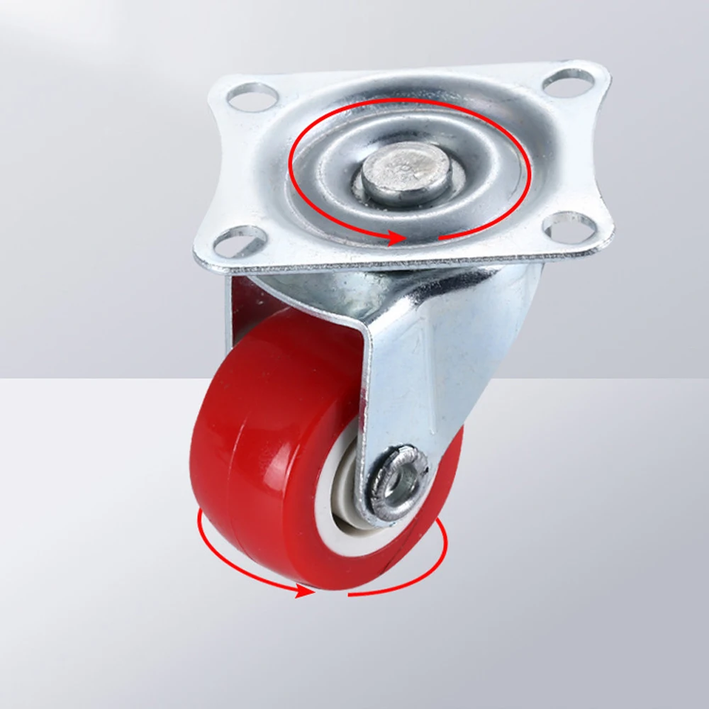 2 ⁄ 4 quiet small casters, universal wheels, 1.97 