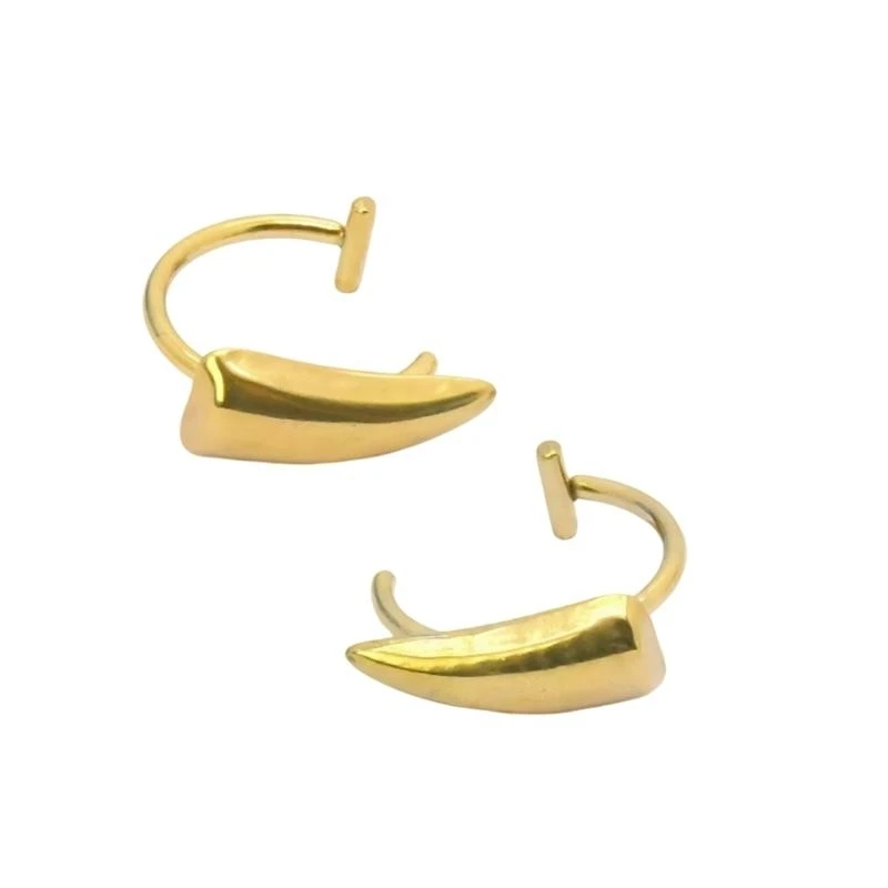 

Halloween Fake Body Piercing Jewelry Sturdy Stainless Steel Fang Lip Rings No Piercing Jewelry For Fashion Lovers