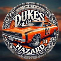 Duke of Hazard Vintage Car Metal Sign,  Wall Art, Retro Classic Decor for Home, Bar, Cafe, Club, Valentine'S Day