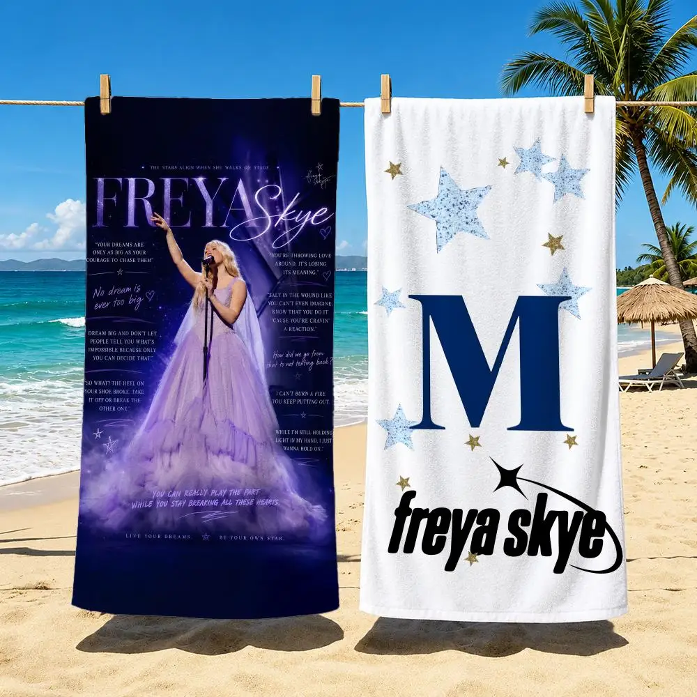 Singer F-Freya Skye Towel Towel Soft Pool Gift For Travel Gym Shower Cool Camping Quick Dry Sports  Large Beach Towel