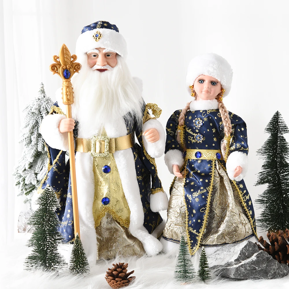 

Santa Claus Dolls Holiday Plush Characters Christmas Children Toys Birthday Party Gifts Table Decoration Christmas Decoration