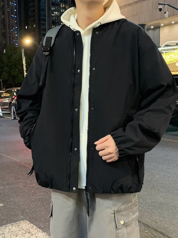 

Мужская куртка American Sle, весенне-осенняя, новая, повседневная, с воротником-бомбером, универсальная, для активного отдыха, из полиэфирного волокна, с длинными рукавами, на молнии