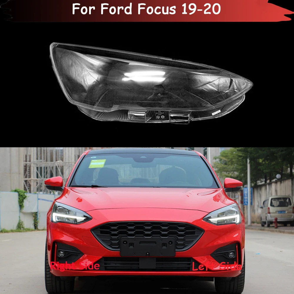 

For Ford Focus 2019 2020 Front Car Protective Headlight Glass Lens Cover Shade Shell Auto Transparent Light Housing Lamp Caps