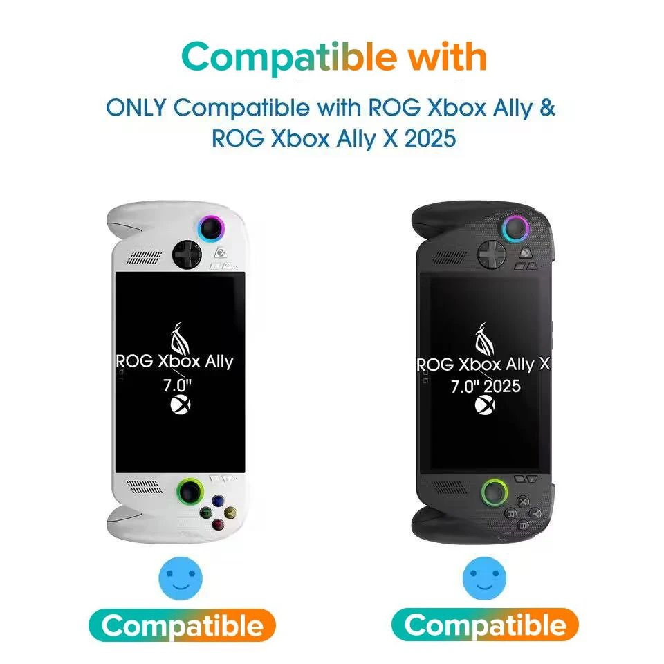 Protector de pantalla de vidrio templado para Asus ROG Xbox Ally X con tapa de Joystick accesorios Protector para ROG Xbox Ally