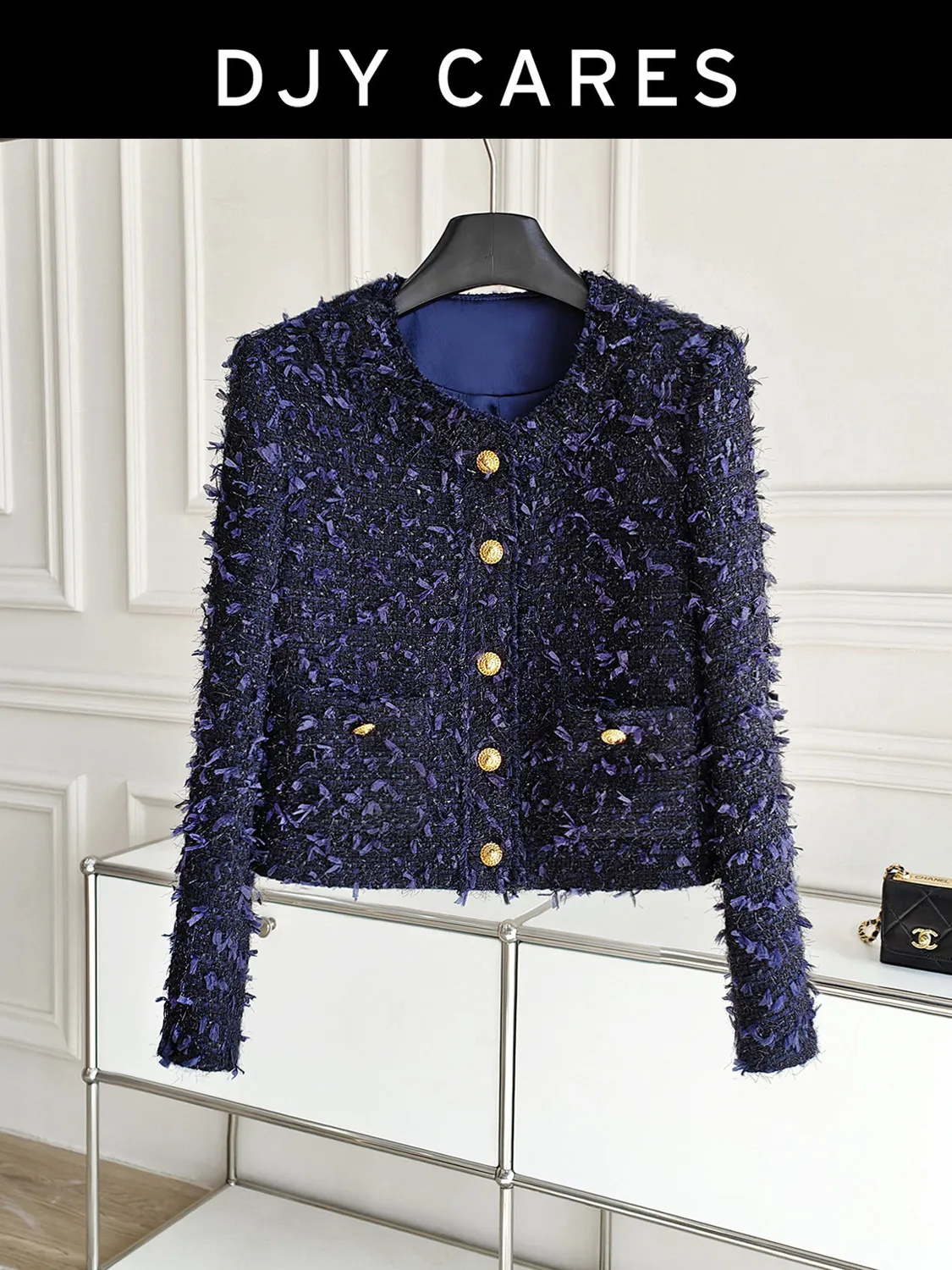 New  Three dimensional butterfly yarn short jacket, high-end temperament top big size