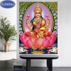 Lakshmi Goddess of Fertility 5d diy Diamond painting full square/round drill Diamond embroidery sale hindu icon home decor