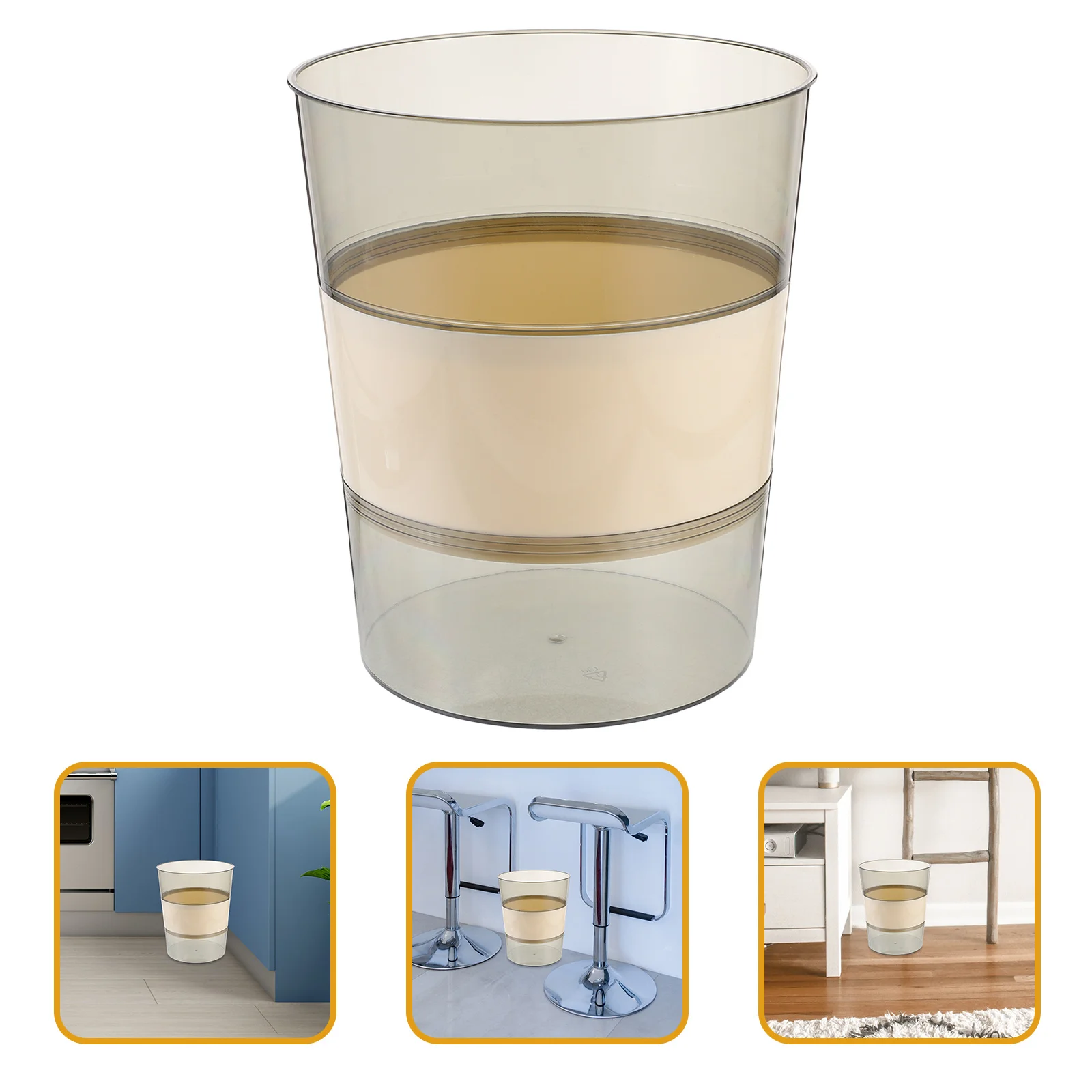

Large Capacity Trash Can Detachable Plastic Garbage Bin For Kitchen Bathroom Bedroom Living Room Household Waste Container