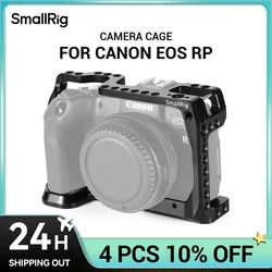 SmallRig DSLR Camera Cage for Canon EOS RP Feature with 1/4 3/8 Thread Holes For Magic Arm Microphone Attachment CCC2332