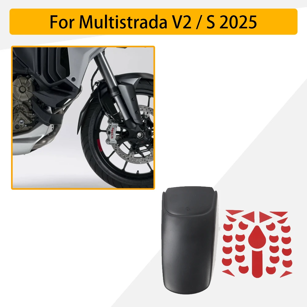 ل Ducati Multistrada V2 V2S 2025 الجبهة الحاجز قطعة من نسيج تمديد حامي غطاء دراجة نارية الملحقات PP